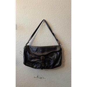 Kooba assymetrical black patent leather purse